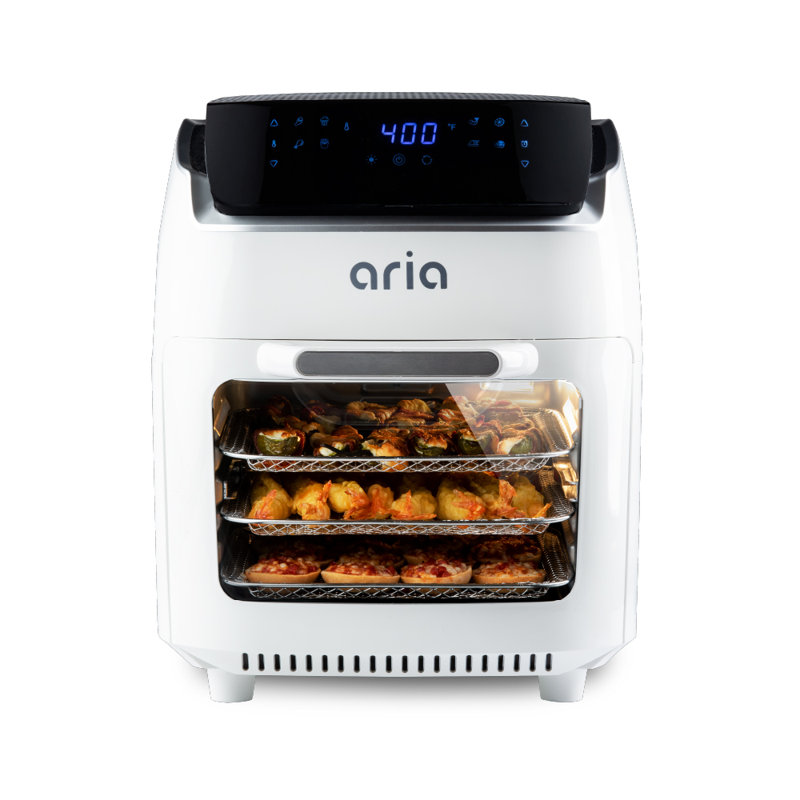 Aria Air Fryers 9.4 liter Oven with Rotating Rotisserie & Reviews Wayfair